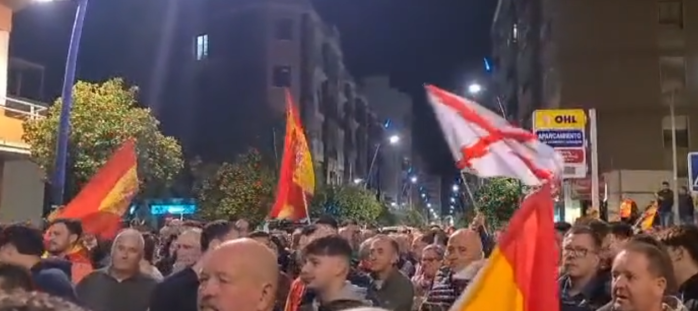 MANIFESTACIÓN DE LA DERECHA ALMERIENSE CONTRA LA&nbsp;DEMOCRACIA.
